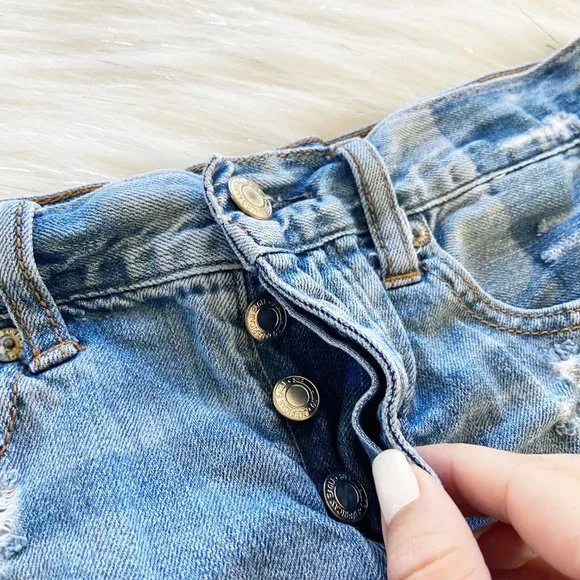 American Eagle Shadow Pocket Denim Cutoff Shorts - Picture 5 of 10